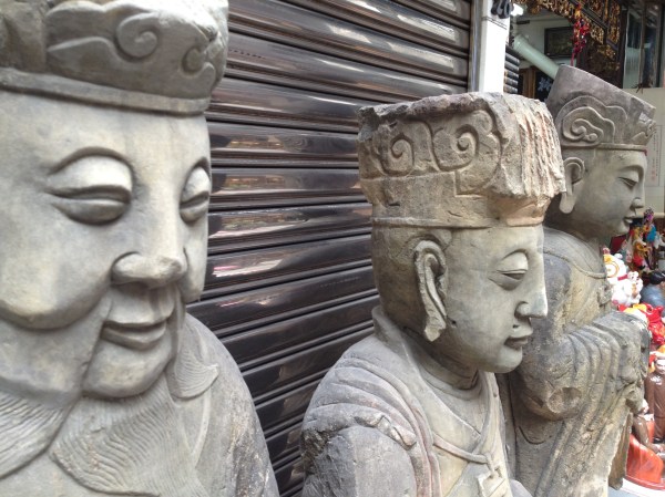 three stone buddas