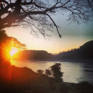 sunset luang prabang